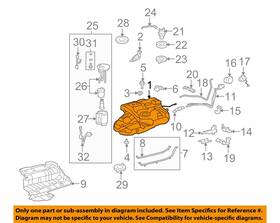 770010e051 Toyota Oem 08-13 Highlander Fuel System Components-fuel Tank