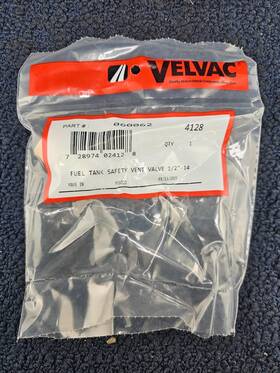 060062 Velvac Fuel Tank Safety Vent Valve Hose I.d. 5/16 Inch Diesel 1/2 -14 Ptf