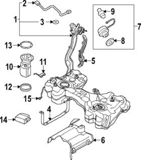 5wa-201-055-l Volkswagen Genuine Fuel Tank 5wa-201-055-l Volkswagen Genuine Fuel Tank