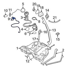 30742663 Volvo Oe For S60 2001-2004 Fuel Sender And Hanger Assembly