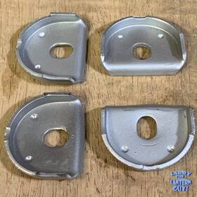 113201635 Vw Vintage Late Gas Tank Mounting Plates Bug Ghia Squareback Notchback Fastback