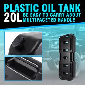 Warrenau 718174110950 20l Fuel Tank Gas Oil Petrol Storage Can Container Fit For Jeep Atv Utv Suv