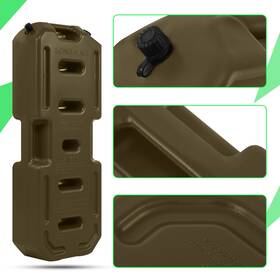 Warrenau 718174151229 30l 8gallon Gas Fuel Tank Can Oil Storage Fit For Utv Motorcycle Car Suv