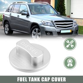 X Autohaux 726215398717 Fuel Tank Cap Diesel Filler Cover For Mercedes Benz Silver Tone