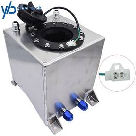 Yi91203t Yibei-tech 2.5 Gallon Aluminum Fuel Cell Tank Racing Drift 9.5l With Level Sender Silver