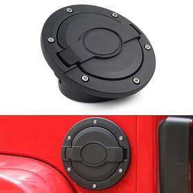 Yusen233 550733944251 Fuel Tank Door Cover Gas Filler Cap For Jeep Wrangler Jk 2007-2018 Black Car