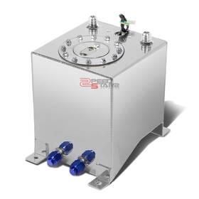 Zpd-aluftt1alu Zpeedstarz 2.5 Gallon/9.5l Race Polish Aluminum Gas Fuel Cell Tank Level Sender 8x8.25x10 Inch