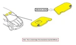 Right Gry Sun Visor Oem 17-22 A4 Audi 8W0857552AM7C0. Fixed Price $75.00.