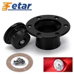 Black Aircraft Style Fuel Filler Neck Pop-up Gas Tank Cap W/ 6 Hole Flush Mount. Fixed Price $23.90.