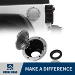 Hooke Road Fuel Filler Door Cover Gas Tank Cap Silver For 07-18 Jeep Wrangler Jk. Fixed Price $34.69.
