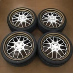 Jdm Work Meister M1R 19 F9.0J/R10.0J INSET(OFFSET)+38/R+41 Pcd 112-5H Bmw Benz. Fixed Price $3200.00.