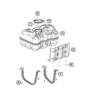 Genuine Mopar Fuel Tank 68462373AA. Fixed Price $914.25.