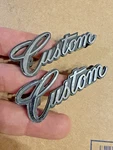 Buick Skylark Custom Quarter Panel Emblems 7779371 Oem Set Of 2 1968 1969. Fixed Price $50.00.