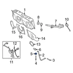 Ford Crown Victoria 2007-2011 W710823S441 Fuel Tank Strap Nut. Fixed Price $21.00.