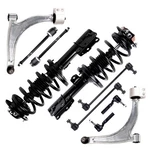 Front Struts Lower Control Arms Tie Rods Kit For Chevrolet Malibu Pontiac G6. Fixed Price $201.22.