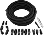 6AN 3/8" Ptfe Ls Swap Fuel Line Fitting Kit, E85 Nylon Braided Hose 25F. Fixed Price $145.85.