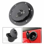 Black Fuel Filler Locking Door Gas Tank Cap Cover For 2007-2017 Jeep Wrangler Jk. Fixed Price $25.99.