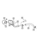 Genuine Mopar Fuel Filler Hose 52110306AB. Fixed Price $38.35.