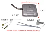 1949 1956 Pontiac Chevrolet Buick Olds Fuel Tank 13.5" Offset With 3/8" Line. Fixed Price $410.00.