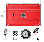 Secondary Fuel Gas Tank W/ Cap Petcock Gauge Generator GT30. Fixed Price $38.99.