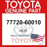 7772060010 Genuine Toyota Valve Sub-assy Safety 77720-60010 Oem. Fixed Price $107.14.