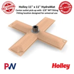 Holley 11" X Hydramat, Cross, Center Outlet Pick-up With -3/8" Npt Fitting. Fixed Price $462.77.