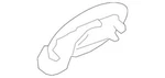 Genuine Jaguar Fuel Door T2H2001. Fixed Price $41.39.