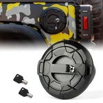 Black Gas Tank Cap Fuel Filler Door Cover Locking For 07-18 Jeep Wrangler Jku. Fixed Price $55.99.