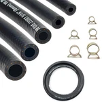 Fuel Line Hose 3/8"+5/16"+1/4"+1/2"+3/16"-5FT, Black. Fixed Price $45.01.