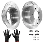 Rear Brake Rotors & Ceramic Pads Kit For Chrysler Sebring 2007-2010 S53036 D1037. Fixed Price $75.95.