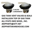 Emission Valve Grommet. Plastic Gas Tanks Fits Jeep Cj &yj 20 Gal Fuel. Fixed Price $39.99.