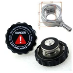 Weld On Aluminum Radiator Filler Neck With Billet Notch Grip Cap Usa. Fixed Price $27.99.