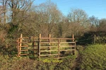 Photo 12X8 Gates By The PRESTON/SX8574 Kingsteignton Footpath 13 C2021. Fixed Price $8.04.