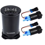 New Aluminum 2.6L/2.8L 8AN Fuel Surge Tank For Twin Walbro 460 Pumps. Fixed Price $229.00.
