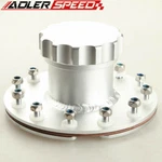 T6 Aluminum Billet Fuel Cell Fast Filler Neck 12 Bolt Flange Anodized Silver. Fixed Price $38.00.