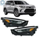 Headlights Headlamps For Toyota Grand Highlander Xle 2024 W/o Led Drl Left+right. Fixed Price $279.62.