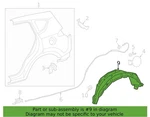Genuine Toyota Quarter Panel Splash Shield 77277-0R030. Fixed Price $15.00.