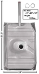 Gas Tank 17 Gallon, 1978-87 El Camino, Gmc Caballero. Fixed Price $193.13.