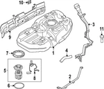 Genuine Nissan Fuel Tank Filler Neck 17228-6SA0A. Fixed Price $71.33.
