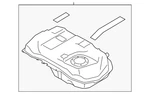 Genuine Mitsubishi Fuel Tank Assembly 1700B706. Fixed Price $708.55.
