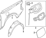 Genuine Ford Fuel Filler Housing NZ6Z-6027936-A. Fixed Price $105.36.