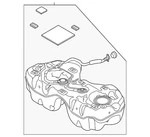 Genuine Mazda Fuel Tank KMW8-42-110B. Fixed Price $939.81.