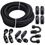Iparts Expert 3/8 6AN Fuel Line 20FT Braided Hose Kit Stainless Steel. Fixed Price $89.99.