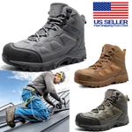 Men's Waterproof Steel Toe Work Boots Safety Protective Cap Shoes. Fixed Price $57.99.