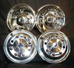 Freightliner 19.5" Lug Stainless Wheel Covers FL50, FL60, FL70, M2 1993-2018. Fixed Price $369.99.