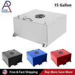 15 Gallon Polished Aluminum Racing Drift Fuel Cell Gas Tank With Level Sender. Fixed Price $113.99.