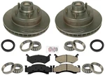 Front Brake Rotors & Pads Wheel Bearings Seals Fits Dodge Ram Van 1500 1998-02. Fixed Price $328.00.