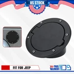 Aluminum Black Gas Fuel Cap Door Tank Cover For Jeep Jk Wrangler 2007-2017. Fixed Price $16.50.
