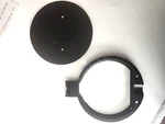 1978-1982 Corvette Gas Door Lid & Bezel (used) See Gm #s Below. Fixed Price $65.00.