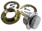 Tanks Inc. PU4C Bolt On Threaded Flange With Polished Aluminum Pop Up Cap. Fixed Price $95.00.